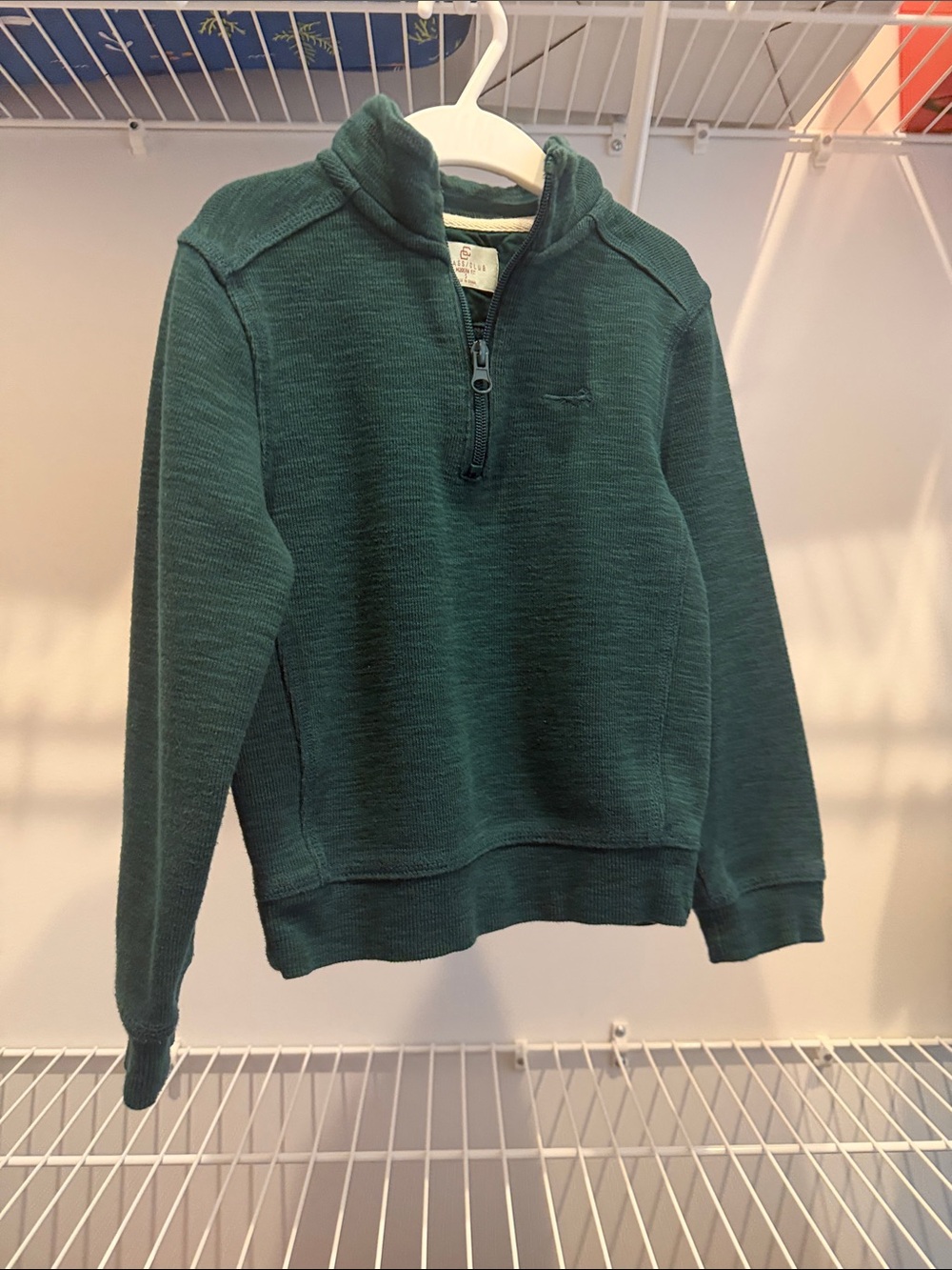Class Club Men’s Zip Pullover Sweater in Deep Green